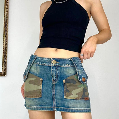 denim mini skirt from phard