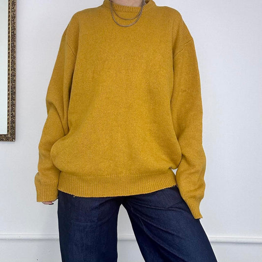 boss yellow knit jumper