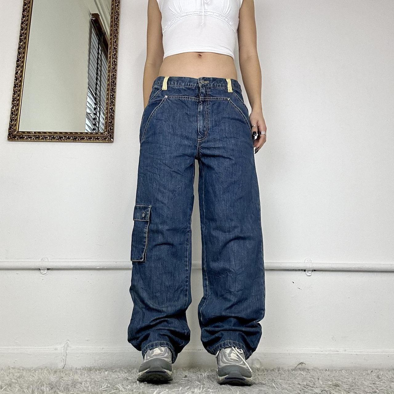 wide leg cargo jeans