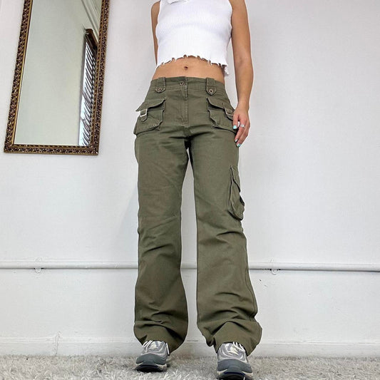 2000s straight leg cargo trousers