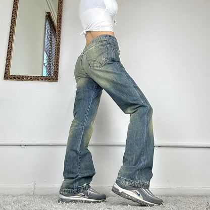 two tone 2000's jeans