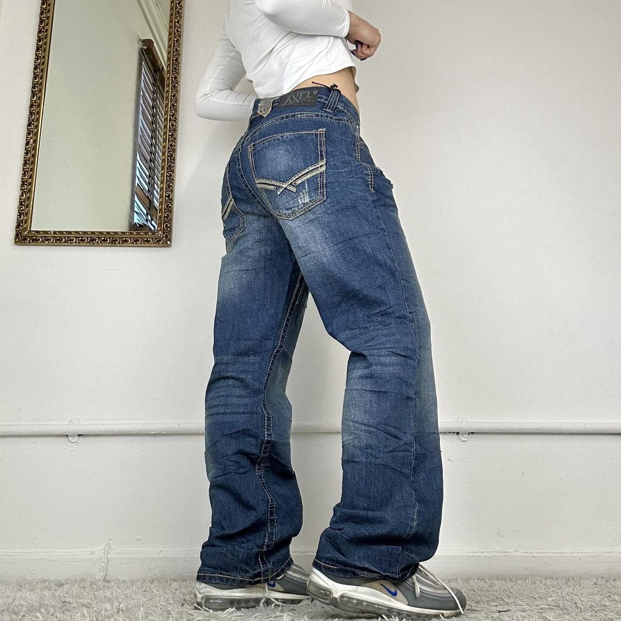 baggy wide leg cargo jeans