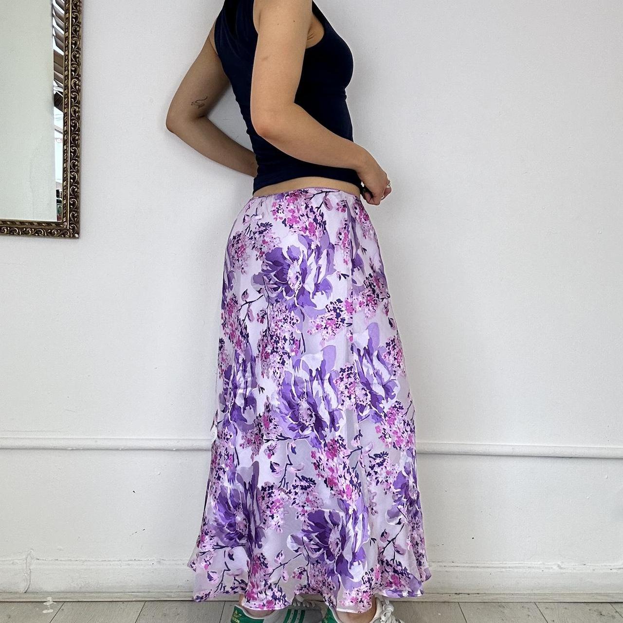 vintage silk maxi skirt