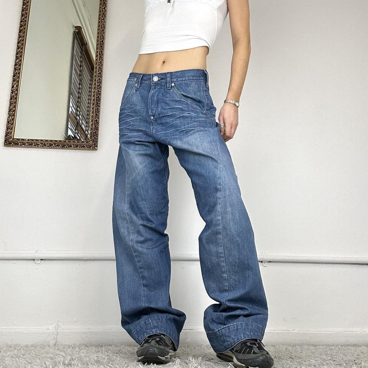 vintage wide leg jeans by levis