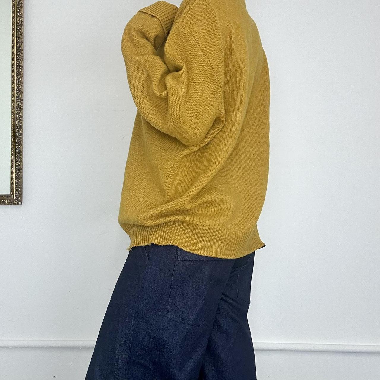 boss yellow knit jumper