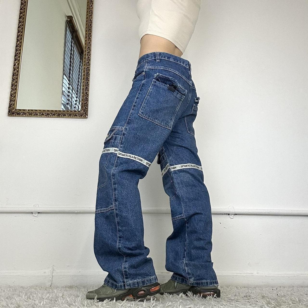 00's wide leg cargo jeans