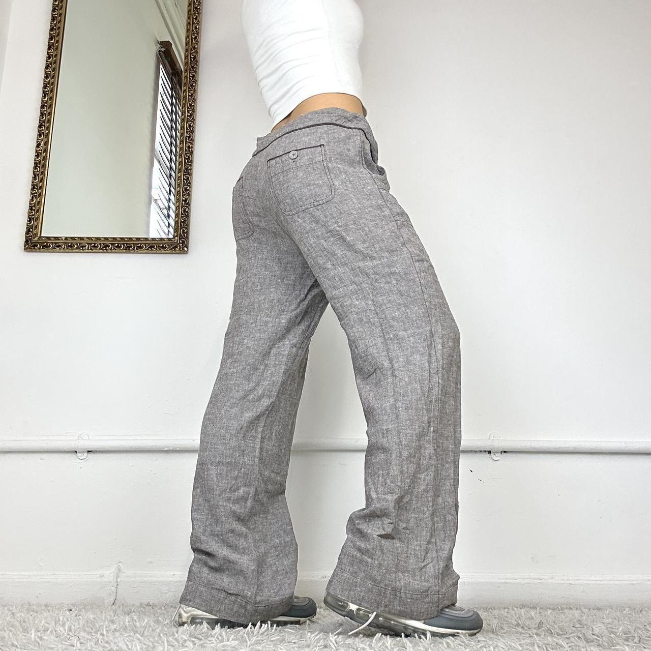 grey linen trousers