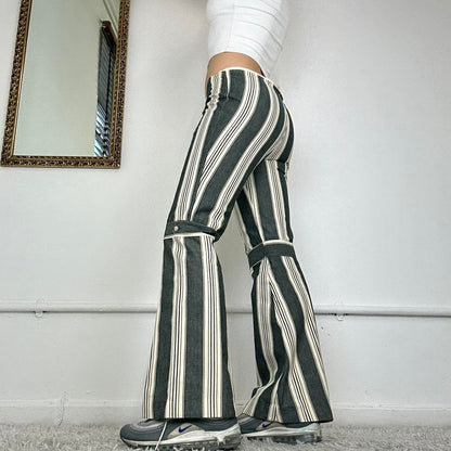 2000’s striped flare trousers