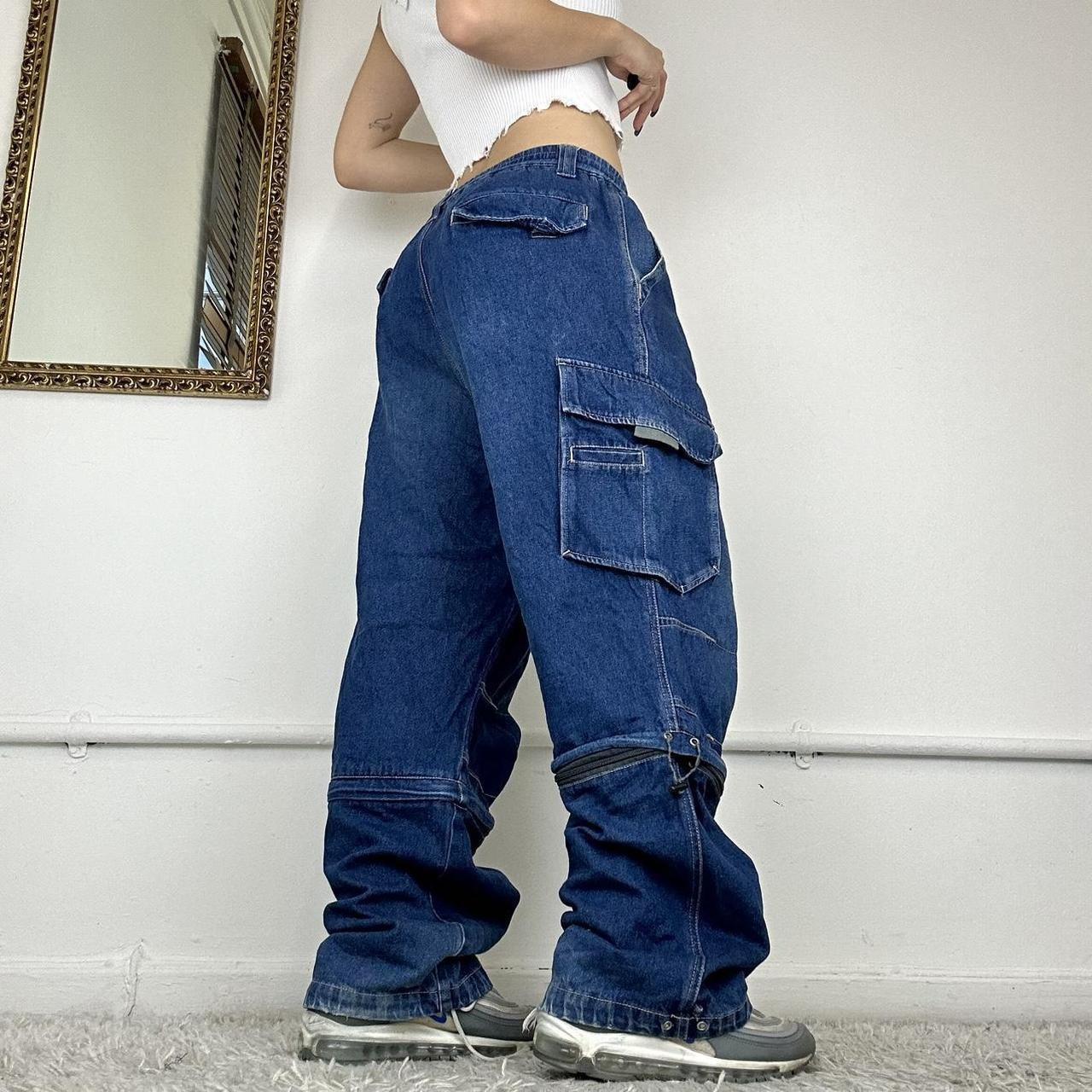 90's baggy zip off cargo jeans