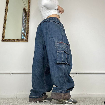 00's baggy cargo jeans