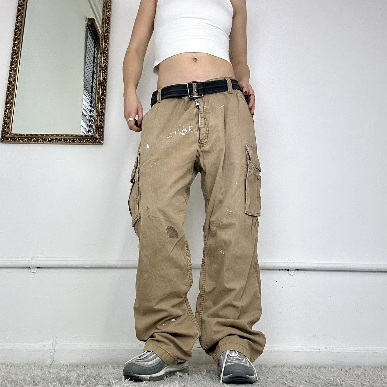 wide leg cargo trousers from carhartt