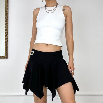 asymmetric 2000's mini skirt