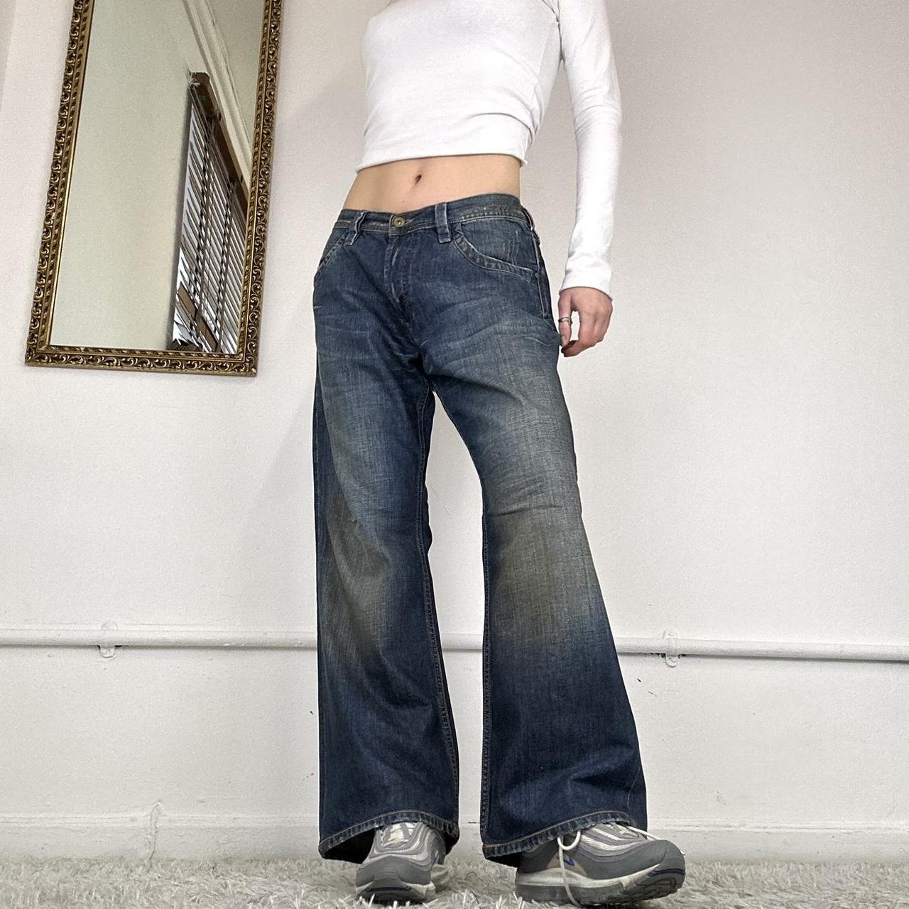 wide leg baggy jeans by diesel