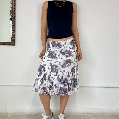 layered mesh midi skirt