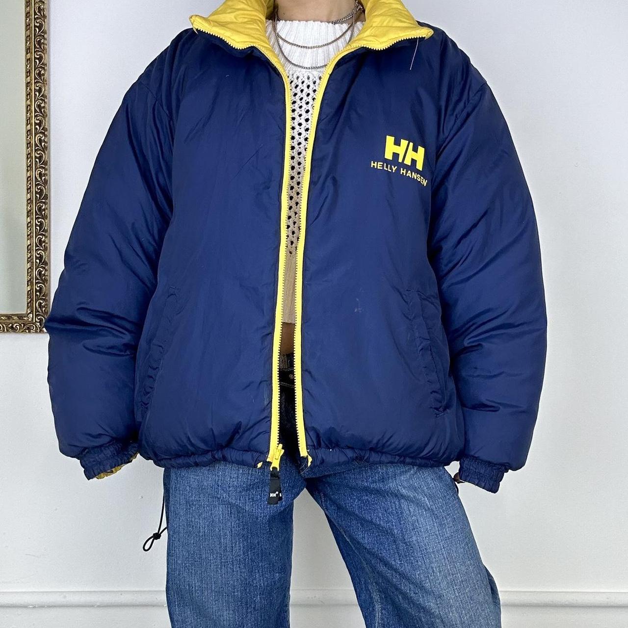 vintage helly hansen reversible puffer coat