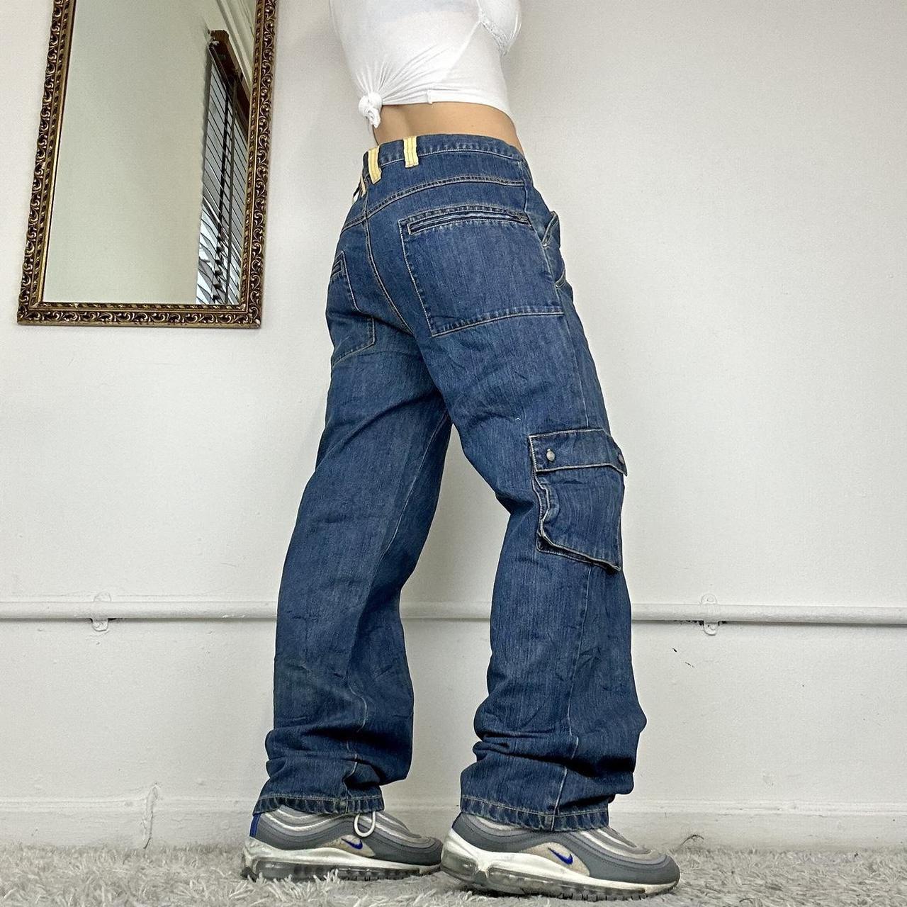 wide leg cargo jeans