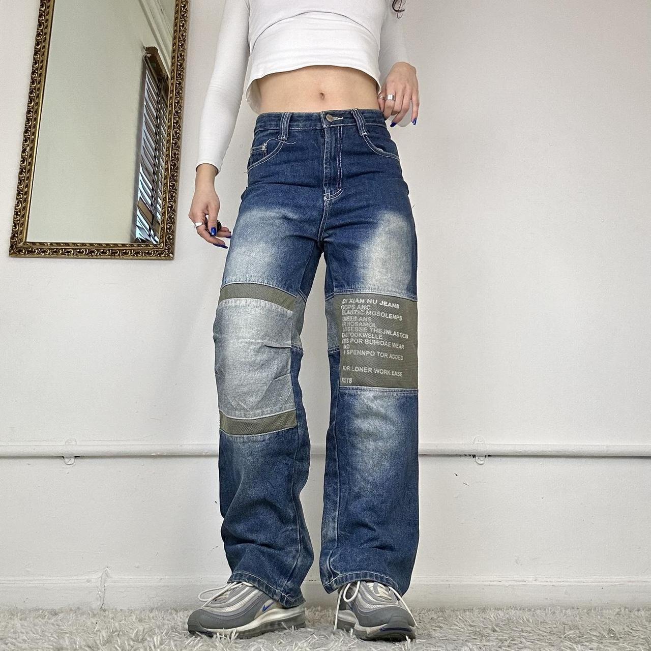 wide leg cargo jeans