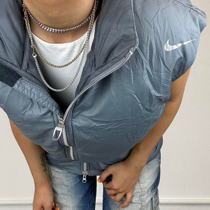 vintage nike puffer gilet