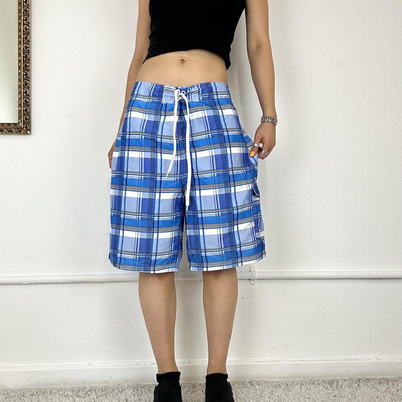 baggy checkered shorts