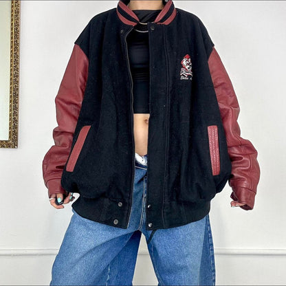 vintage oversized bomber jacket