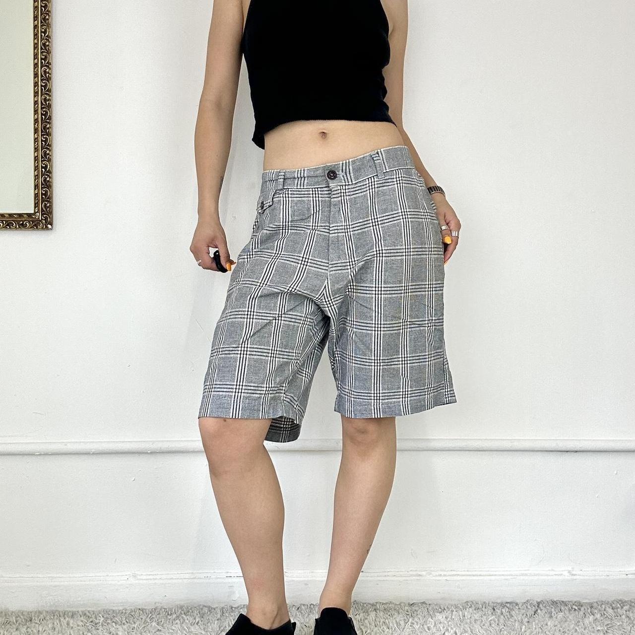 baggy checkered shorts