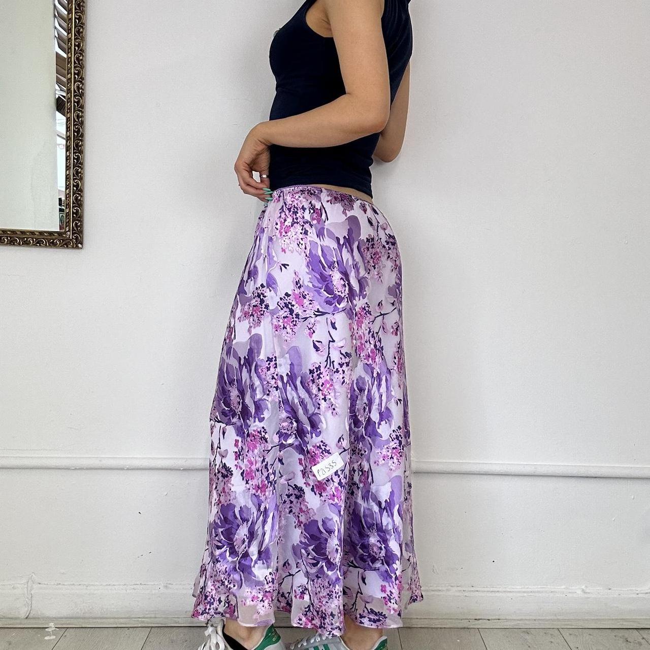 vintage silk maxi skirt