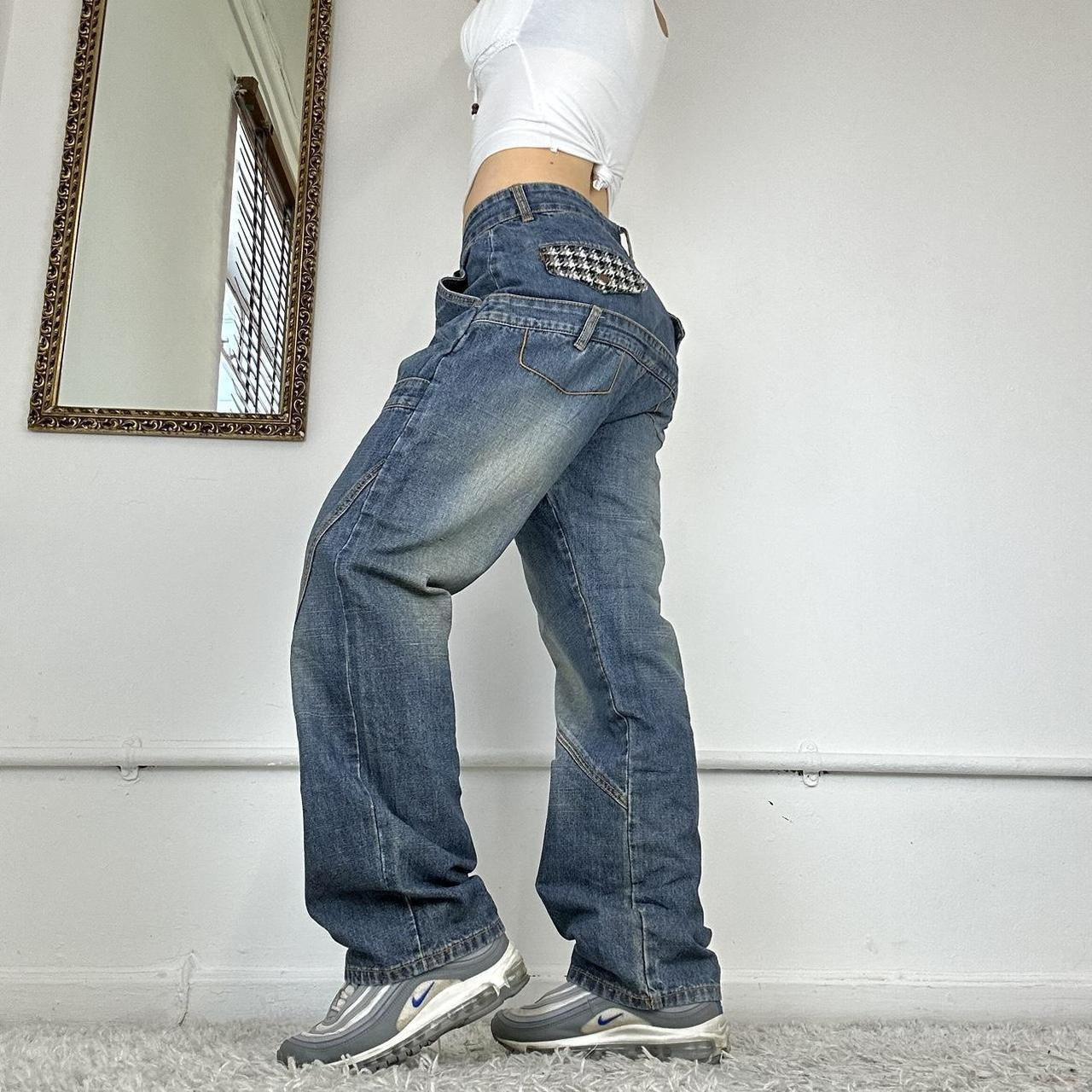 wide leg japanese cargo jeans