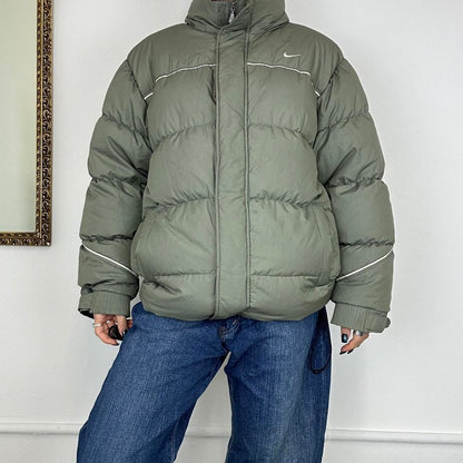 vintage nike puffer coat