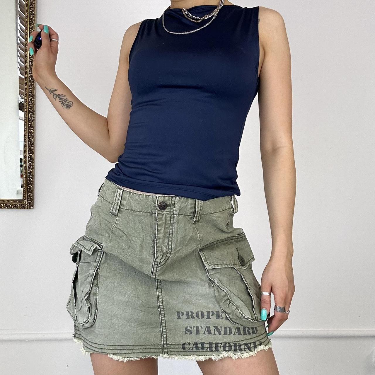 cargo combat mini skirt