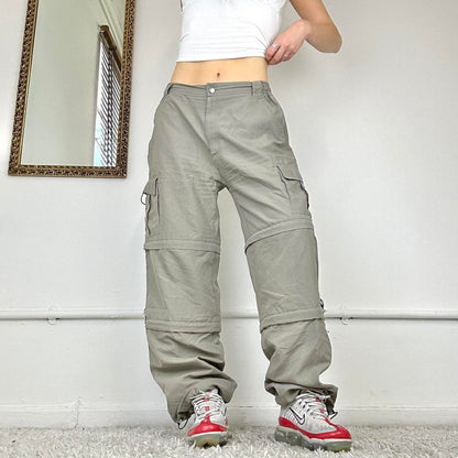 wide leg baggy cargo trousers