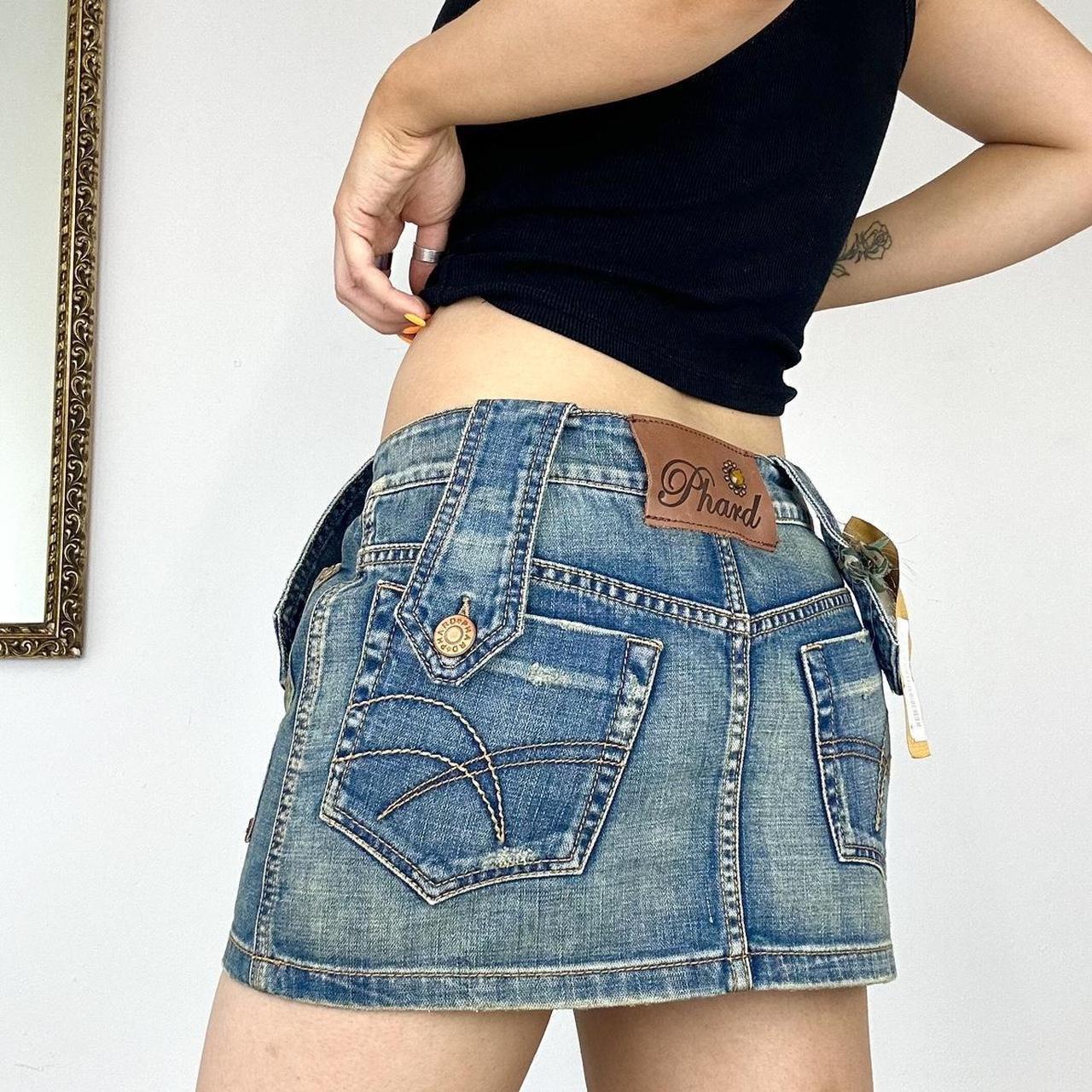 denim mini skirt from phard