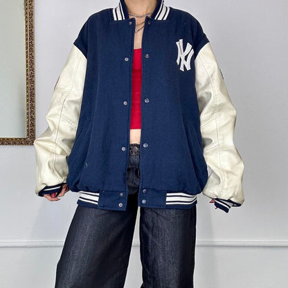 vintage majestic new york yankees bomber jacket