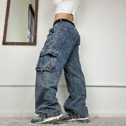 baggy cargo jeans