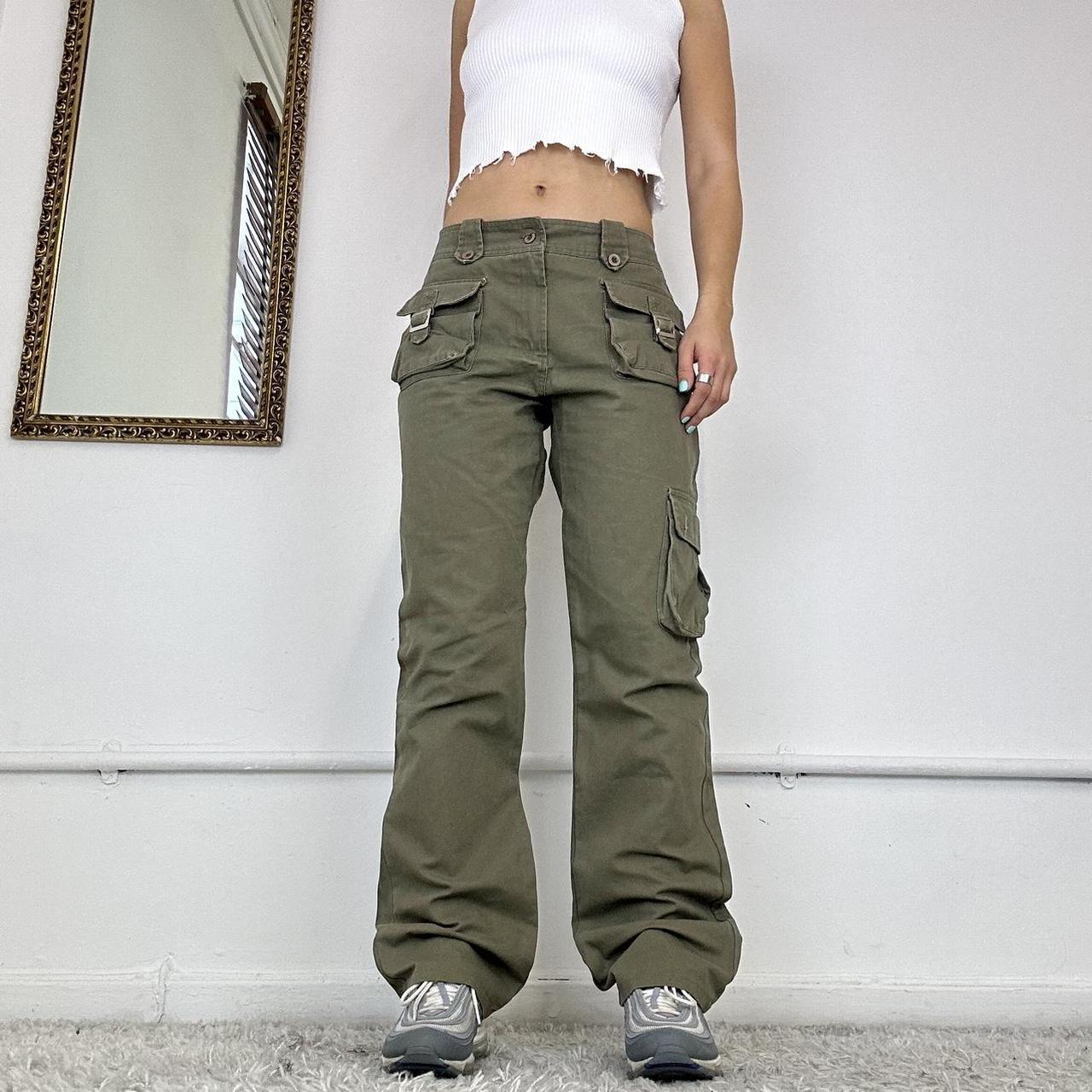 2000s straight leg cargo trousers