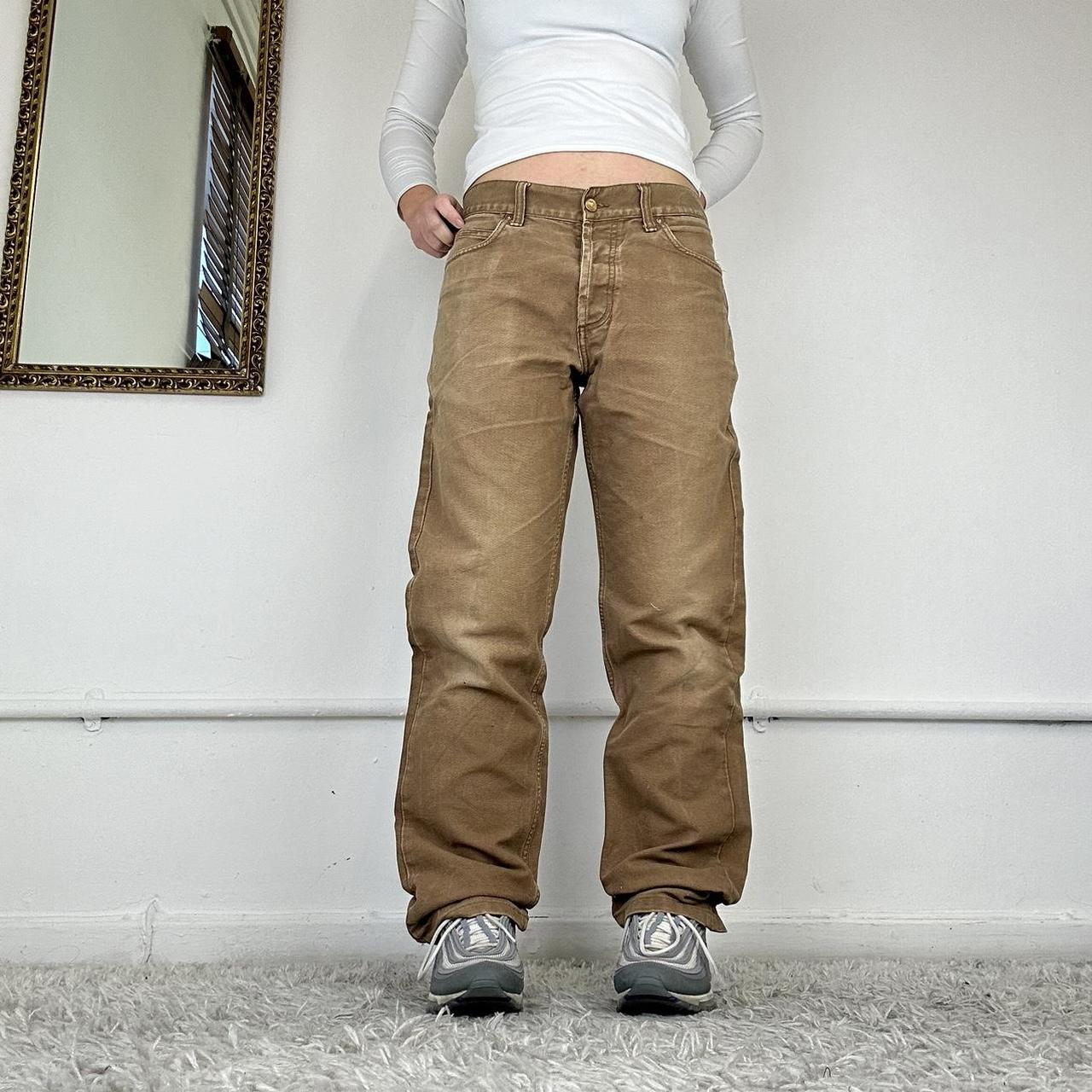 wide leg cargo trousers from carhartt