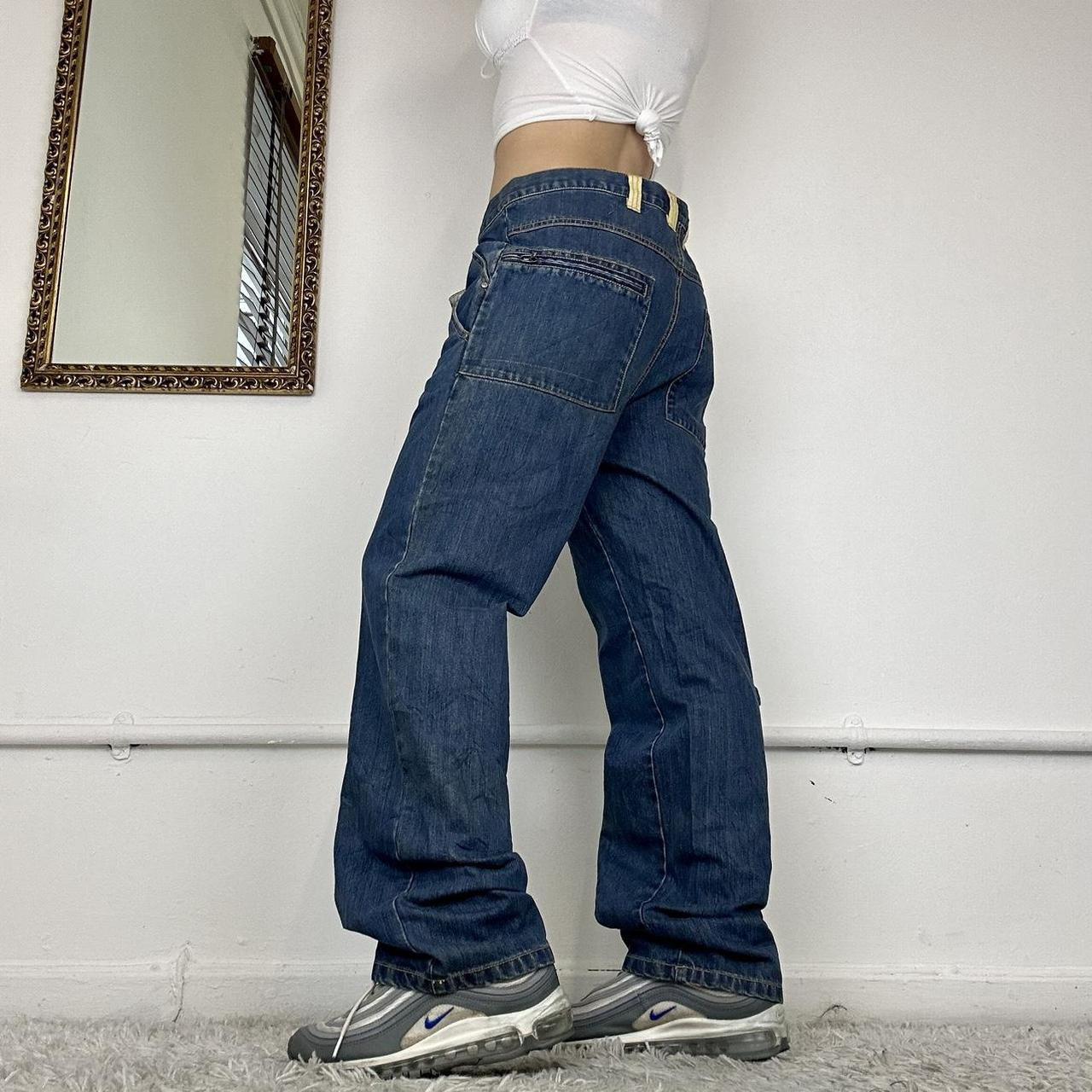 wide leg cargo jeans