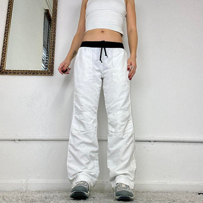 vintage white nike cargo trousers