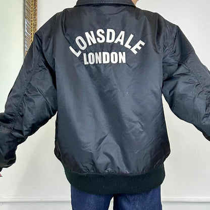 vintage lonsdale alpha bomber jacket