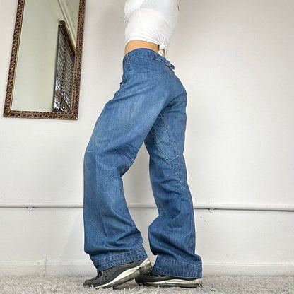 vintage wide leg jeans by levis