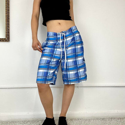 baggy checkered shorts