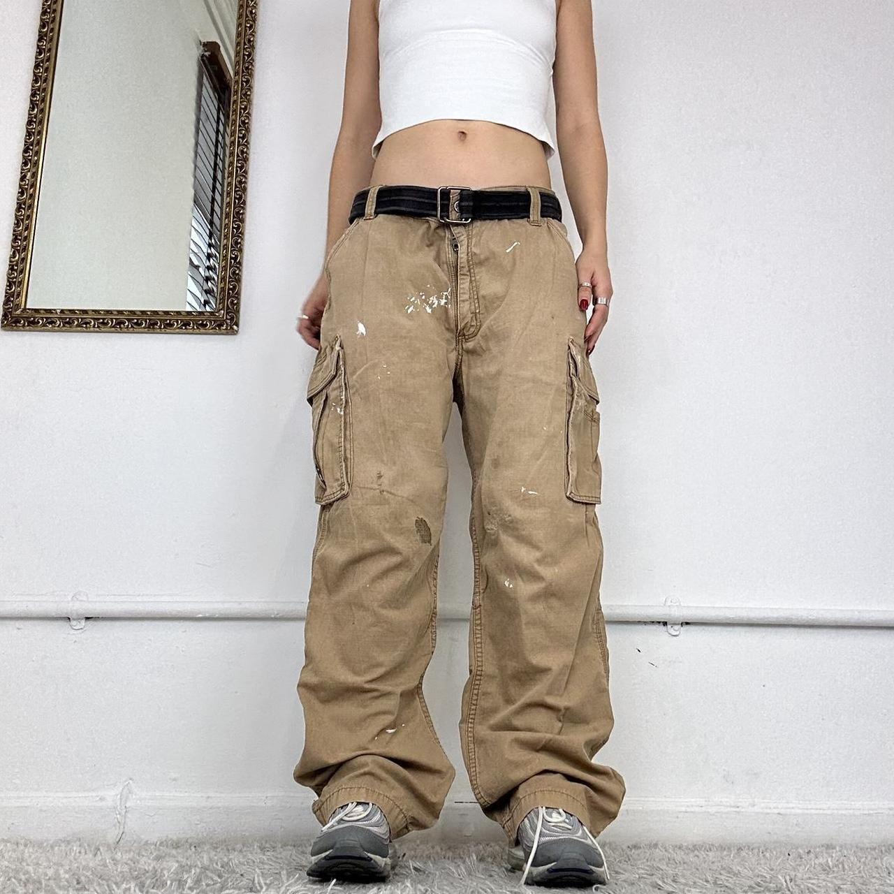 wide leg cargo trousers from carhartt