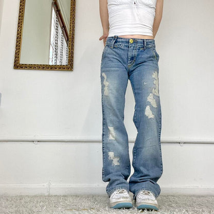 2000's light wash jeans by take two