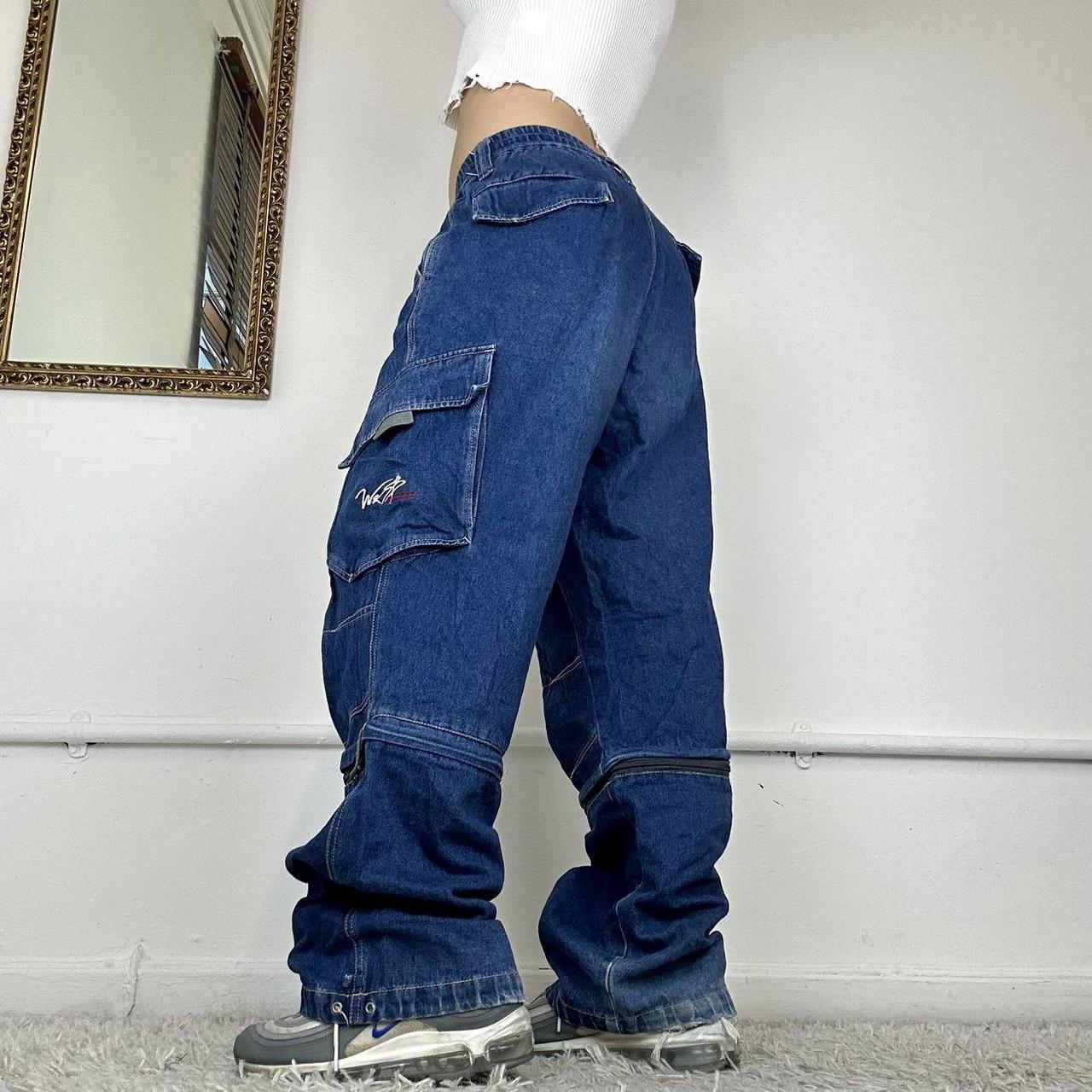 90's baggy zip off cargo jeans