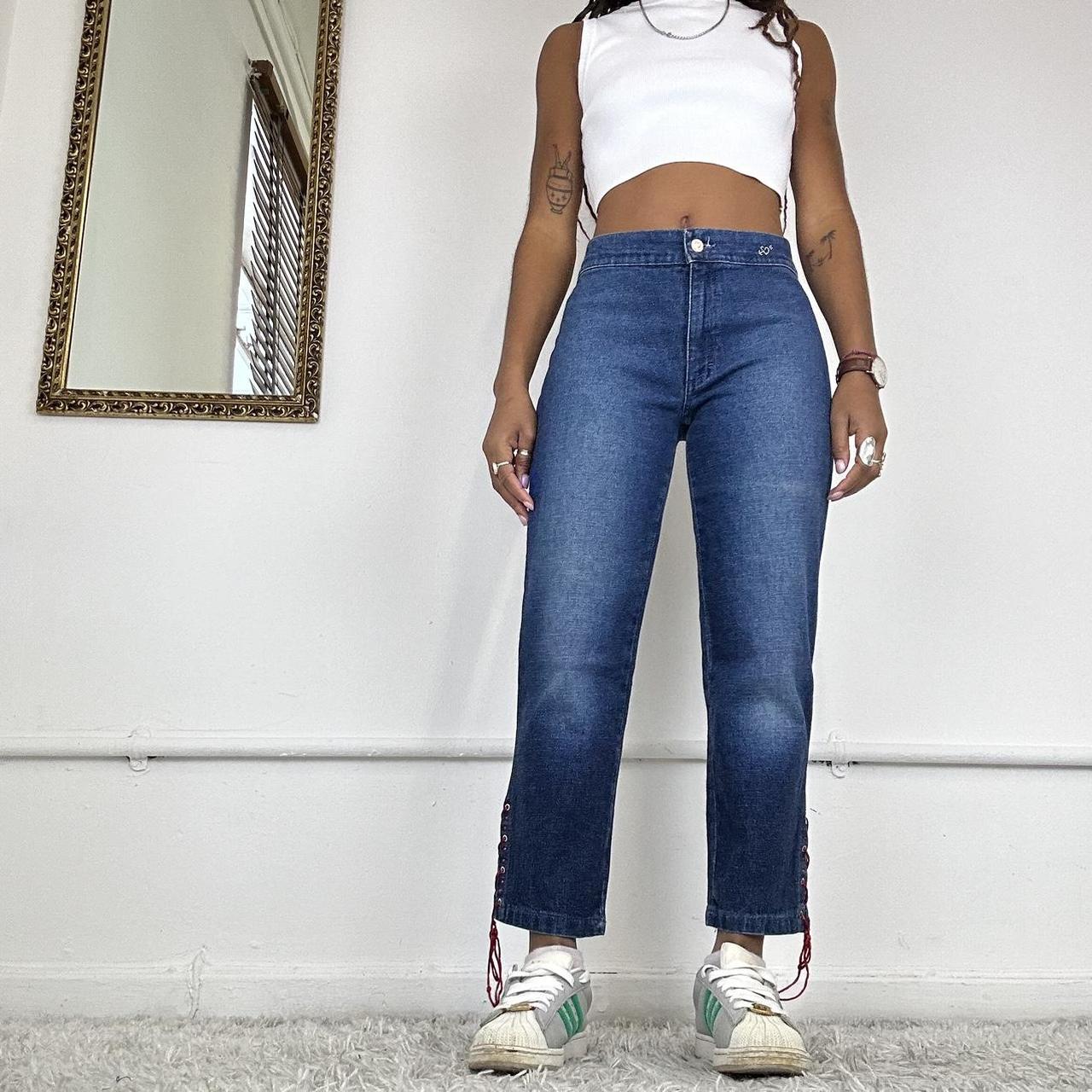 00s capri lace up jeans