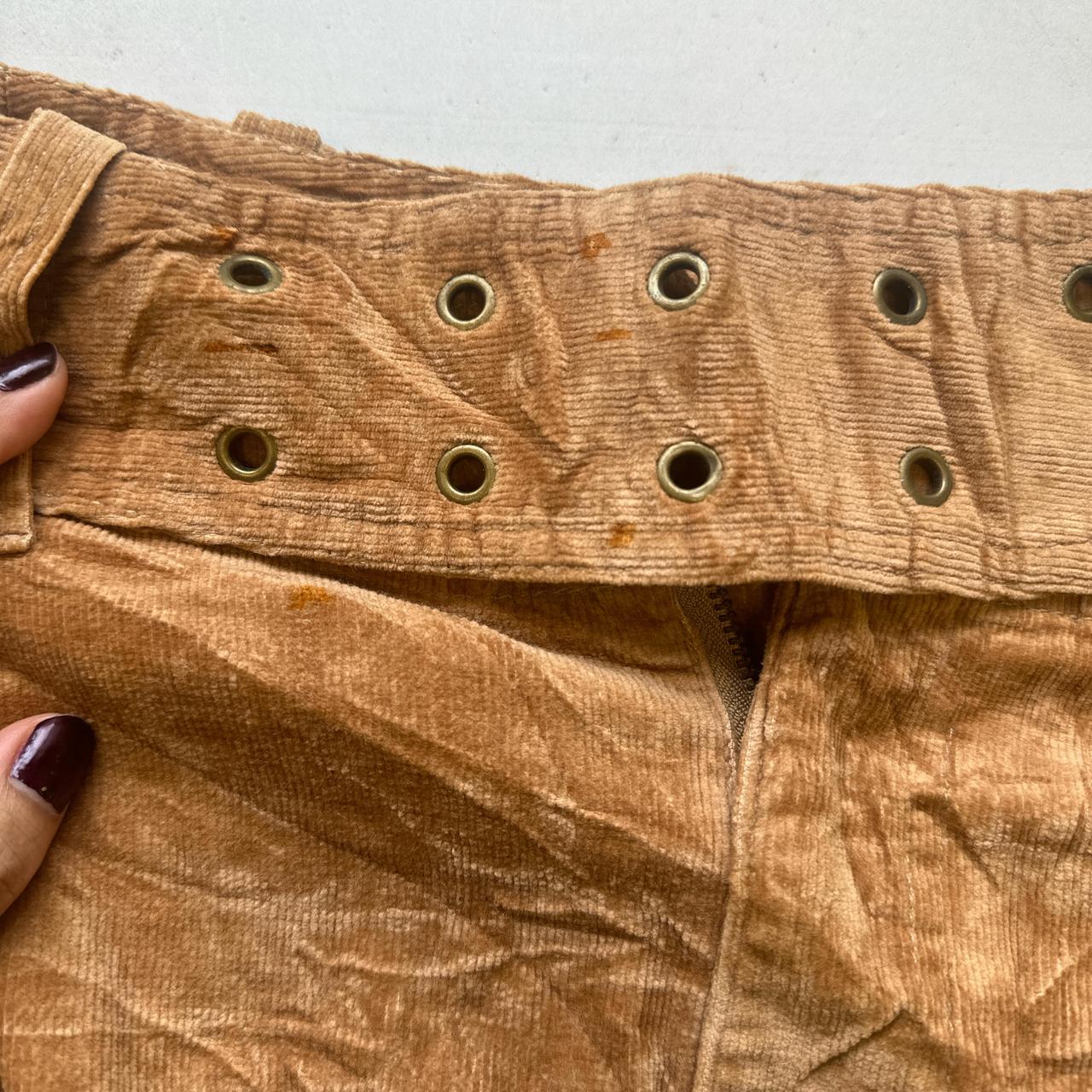 2000's corduroy mini skirt