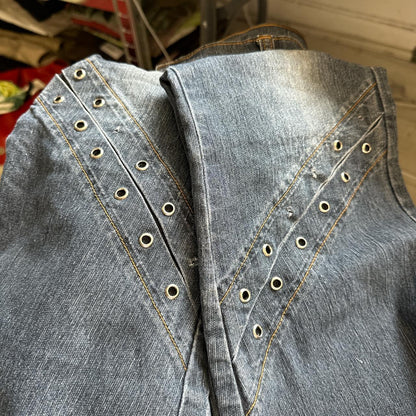 2000s flared studded jeans