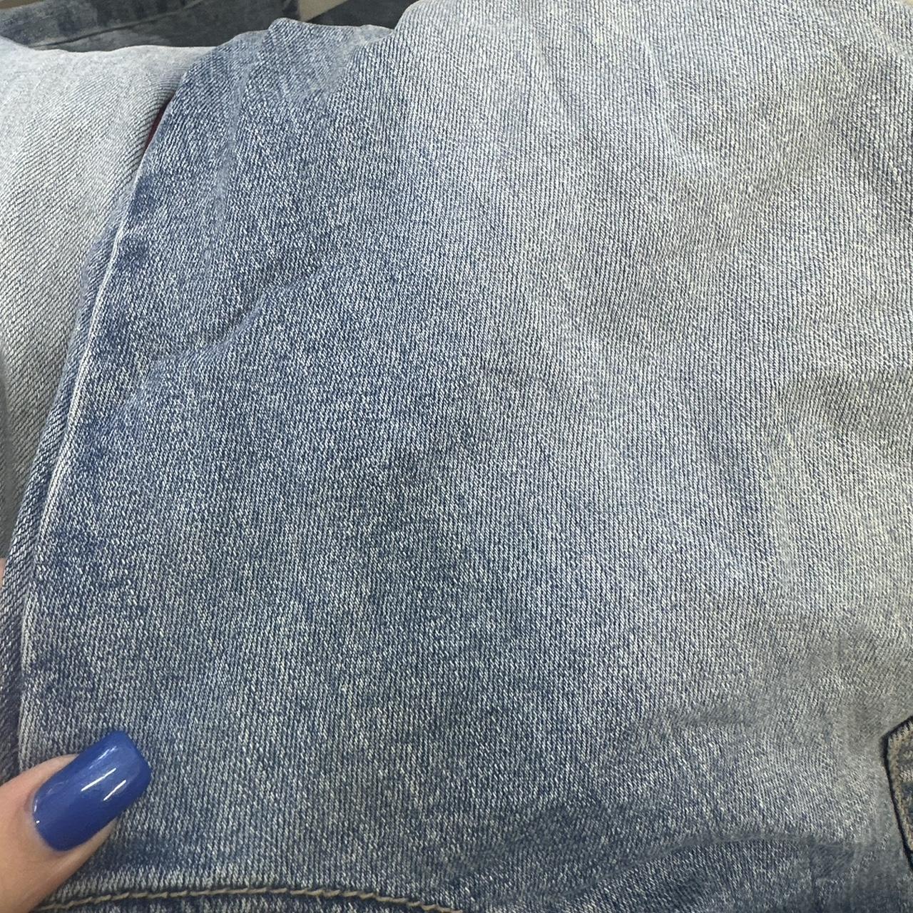 flared 00's jeans with gem detailing