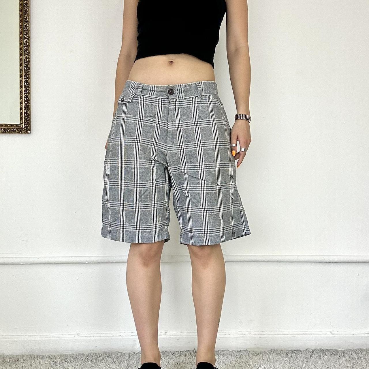 baggy checkered shorts