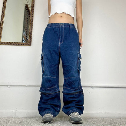 90's baggy zip off cargo jeans