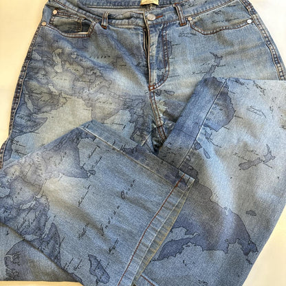 2000's world map jeans